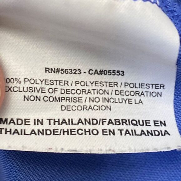 Nike Golf Men's Dri-Fit Short Sleeve Geometric Print Blue Polo Shirt Size M - Picture 8 of 10